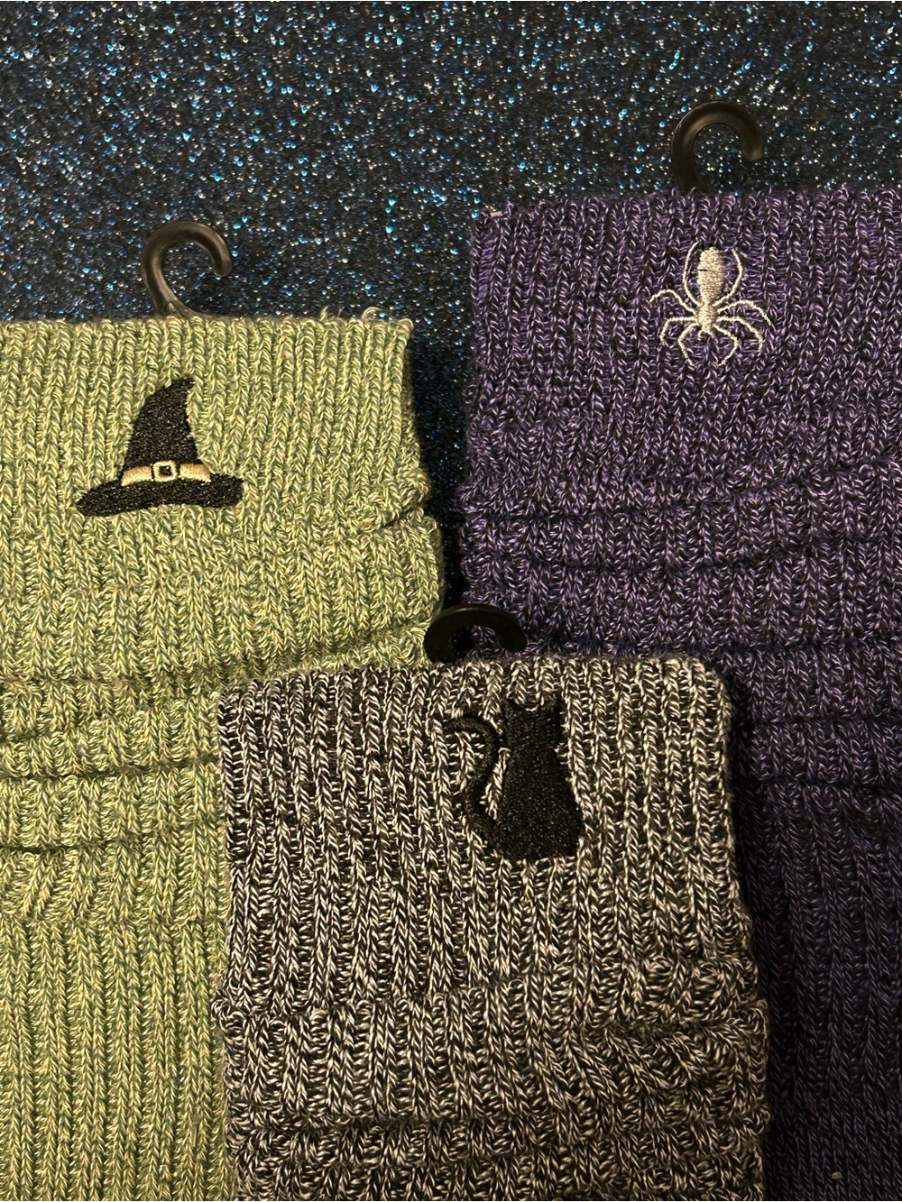 Women’s Halloween socks size 4-10 cat witch hat spider